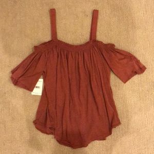 FREE PEOPLE off the shoulder top NWT